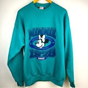 SOLD  Disney Designs Minnie Crewneck Sweatshirt Made in USA The One and Only XXL